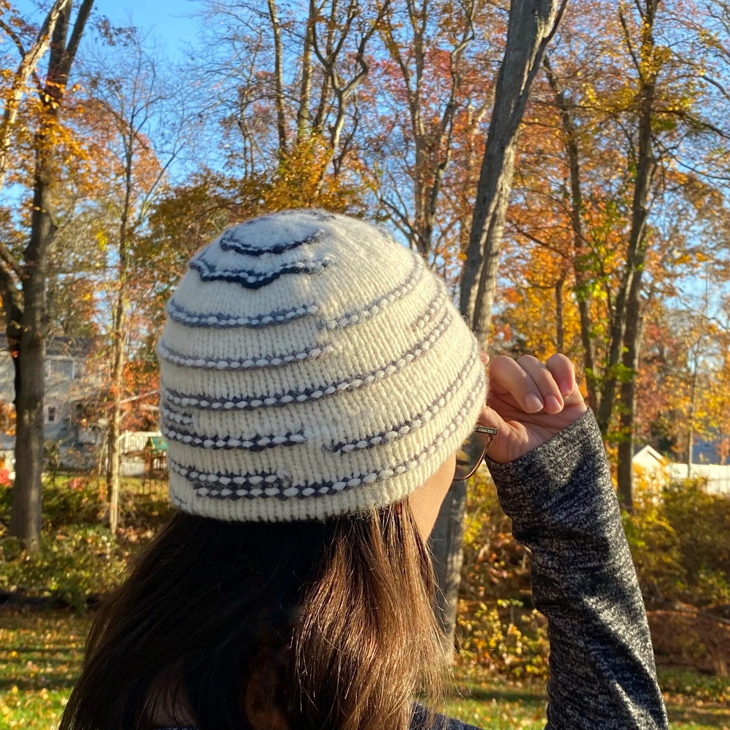 Dashing Through the Rows Beanie