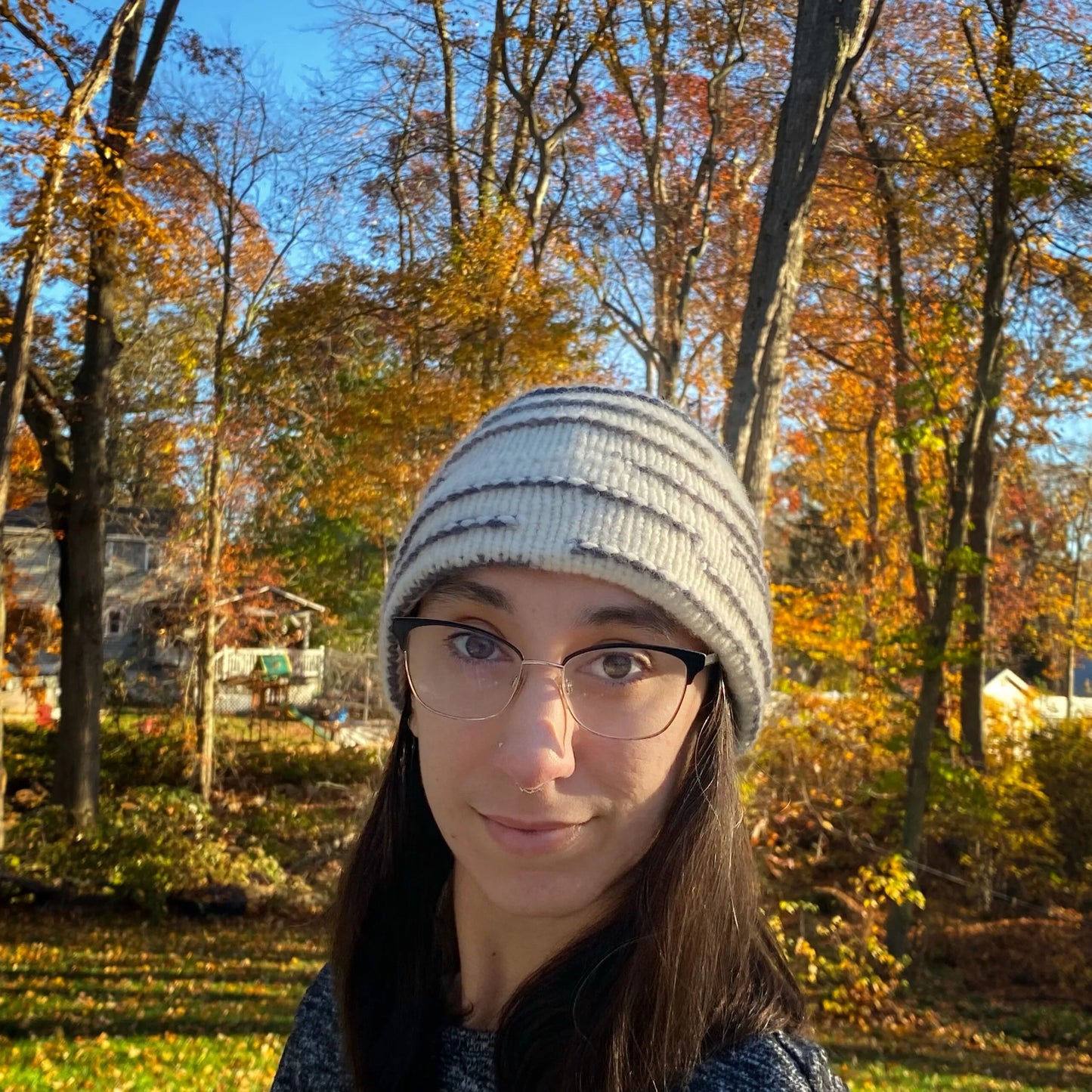 Dashing Through the Rows Beanie
